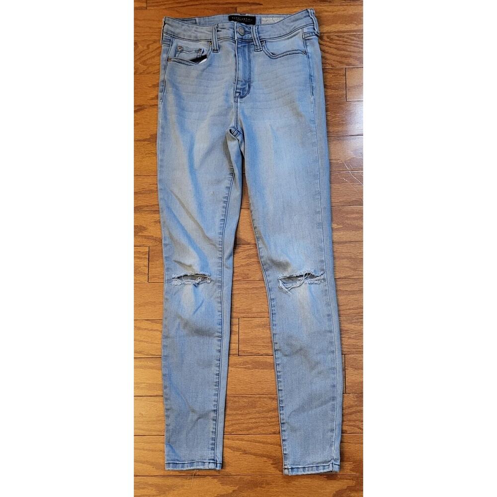 Aeropostale Jegging Size 2 Women High Waisted Distressed Measures W25xL28.5